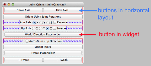 Interface as Seen in QtDesigner
